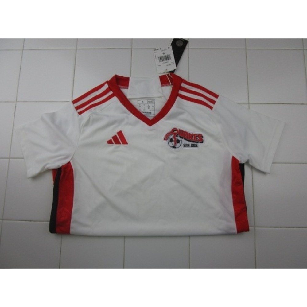 Adidas San Jose Earthquakes 50th Anniversary Soccer Jersey Women's Small White